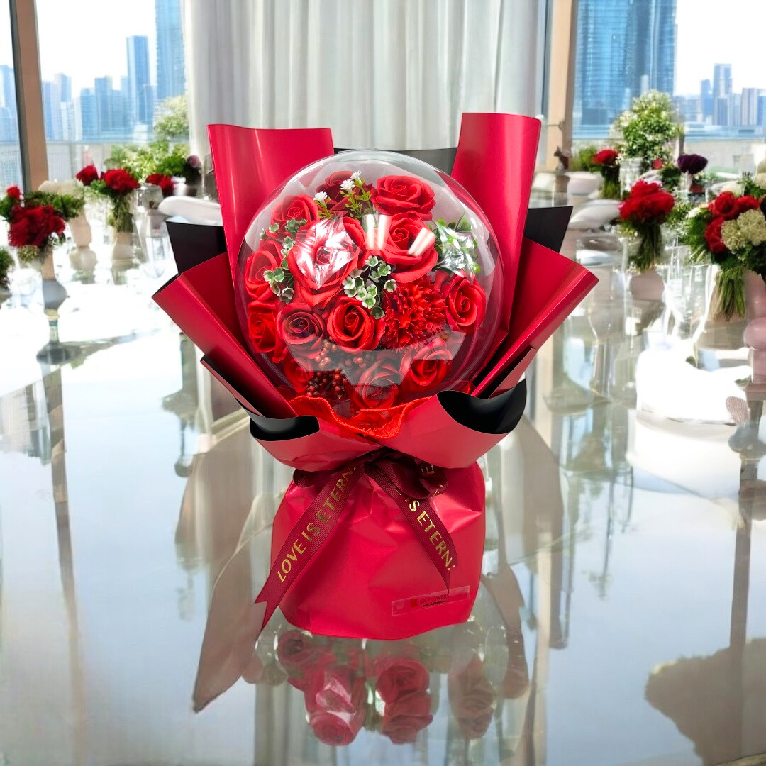 Happy Me BOBO Soap Bouquet Red