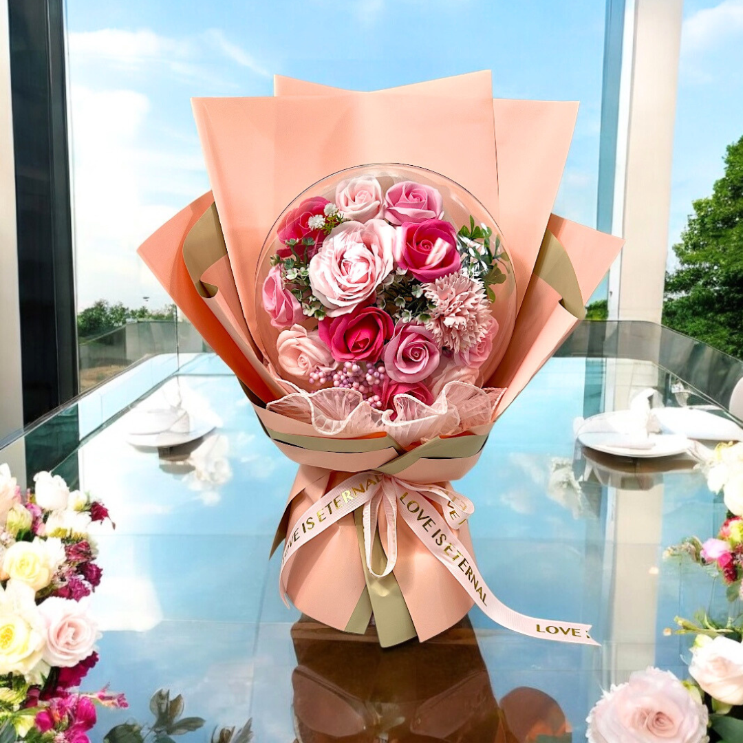 Happy Me BOBO Soap Bouquet Pink