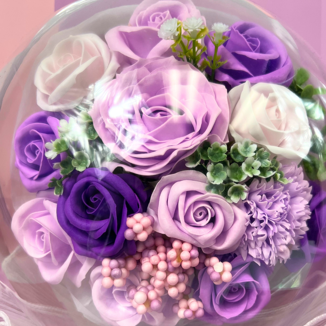 Happy Me BOBO Soap Bouquet Closeup