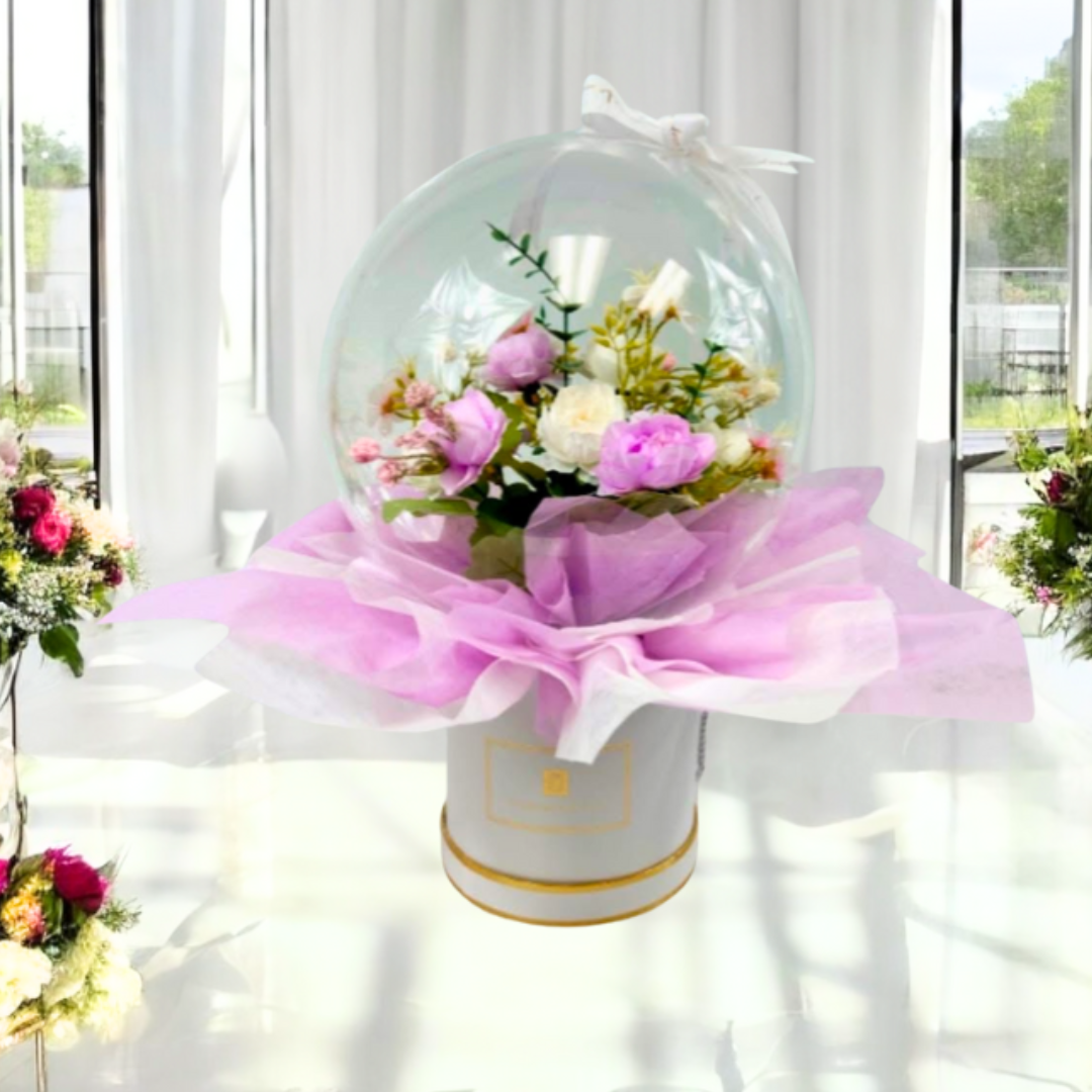 Eternal Bloom Sphere Bouquet Lavender