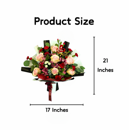 A graceful way to say “Thank you, Mom." Product size
