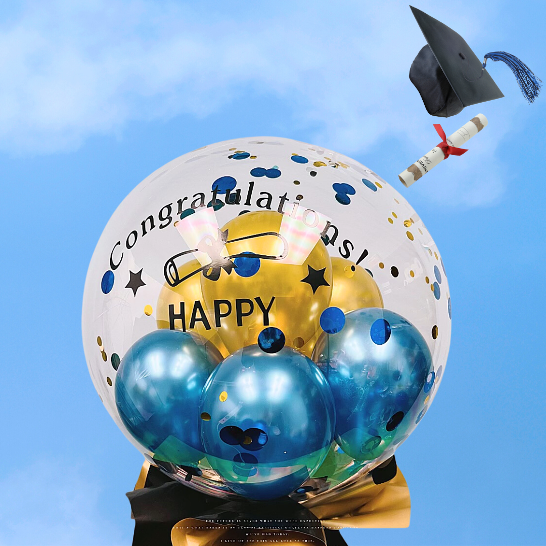 Black B Graduation Celebration BoBo Balloon