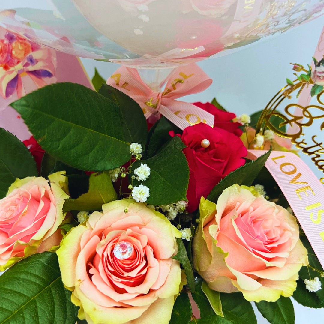 Bliss Special Birthday Arrangement Closeup