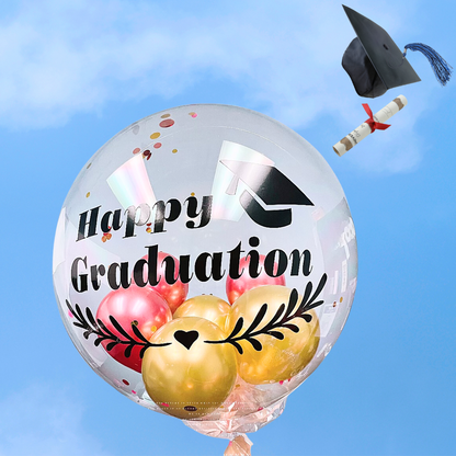 Black C Graduation Celebration BoBo Balloon