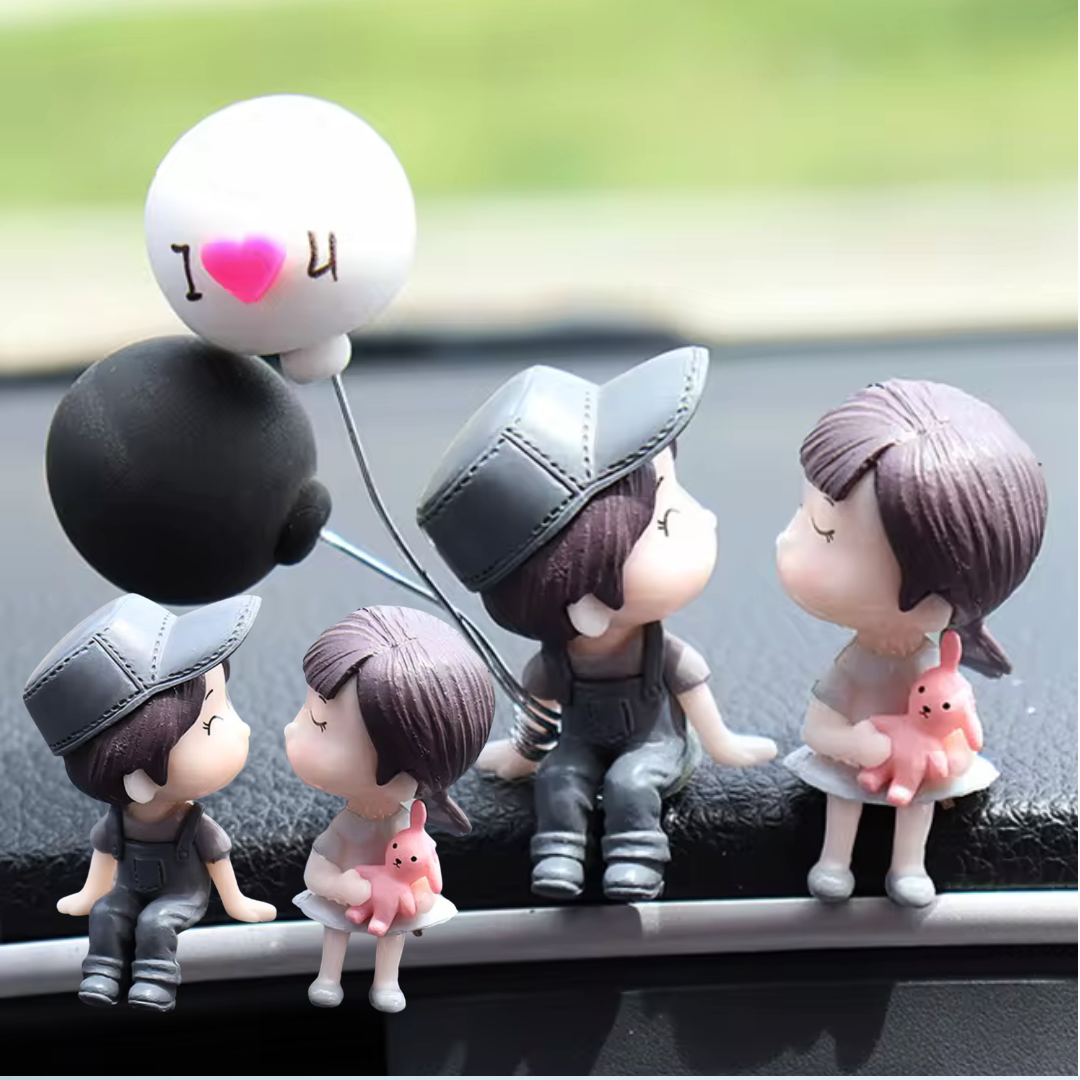 2 Sets Gray Hat Balloon Couple