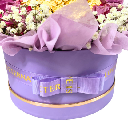 Eternal Heart Bloom Box Lavender Details