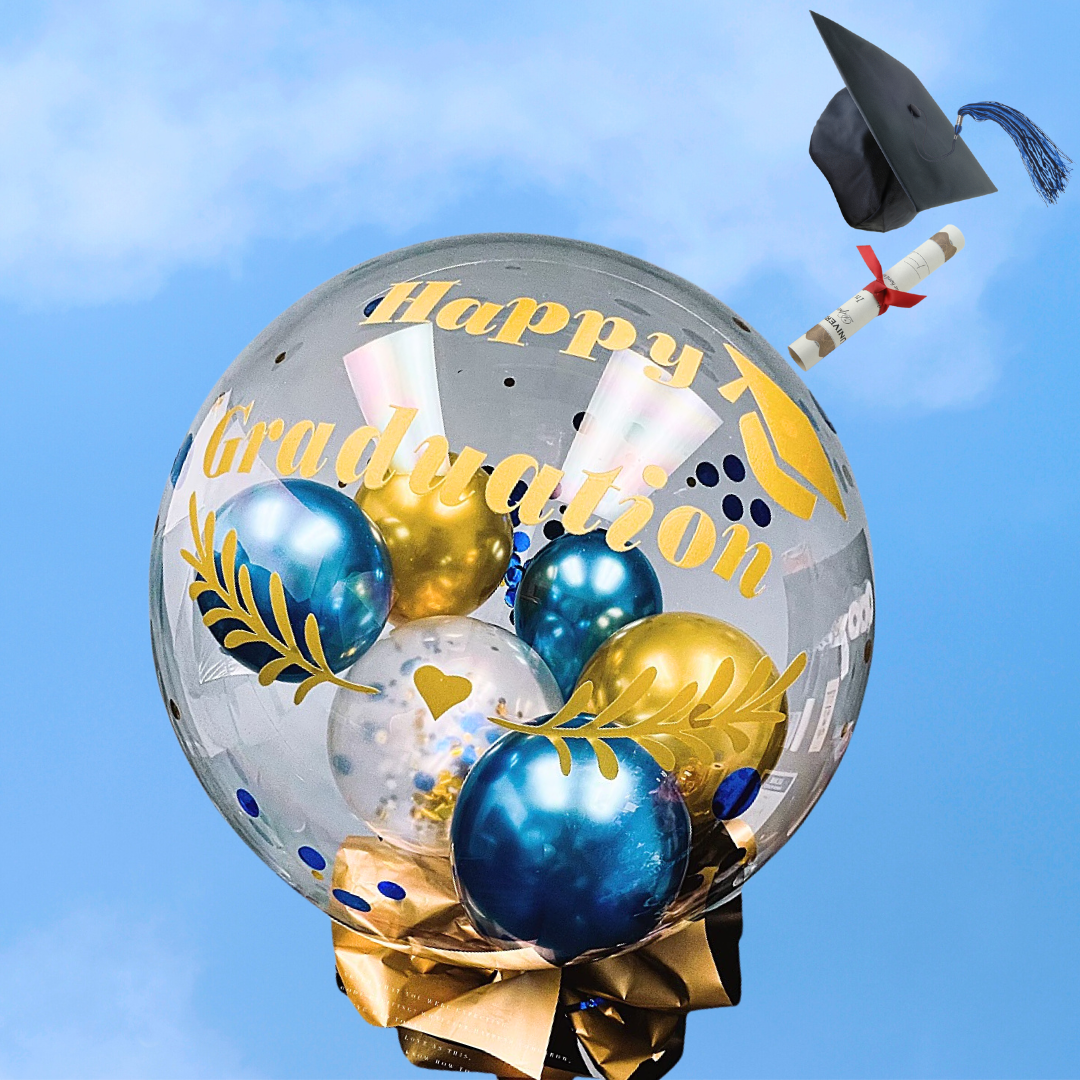 Gold A Graduation Celebration BoBo Balloon