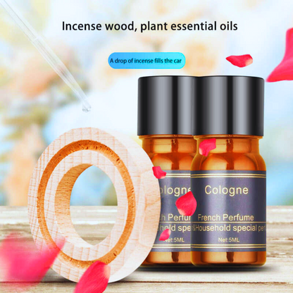 Incense wood, plant essential oils: A drop of incense fills the car