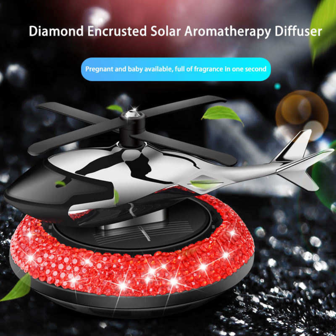 Diamond Encrusted Solar Aromatherapy Diffuser: Pregnant and baby available, full of fragrance in one second