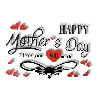 Happy Mother's Day Balloon Letter Sticker