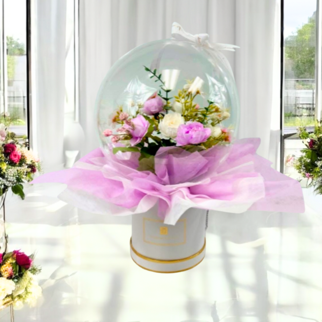 Eternal Bloom Sphere Bouquet Lavender 