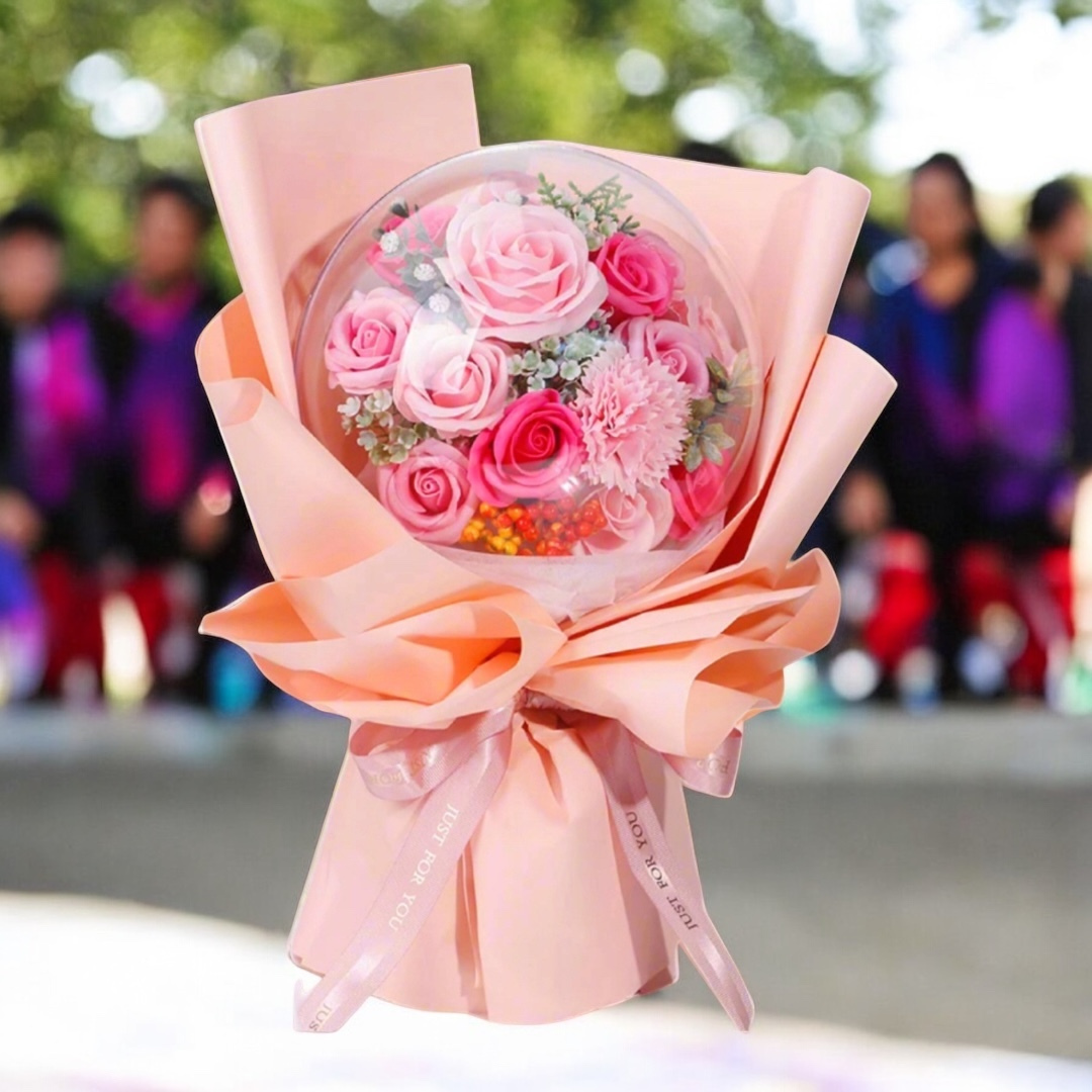 Pink You Did It! Soap Flower Bouquet