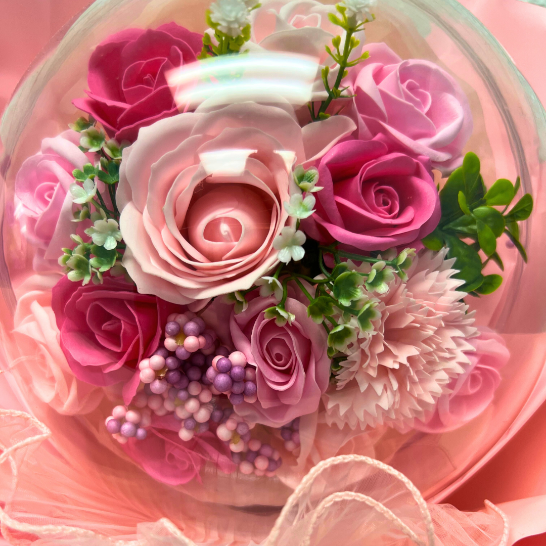 Pink Forever in My Heart Bouquet  Close up