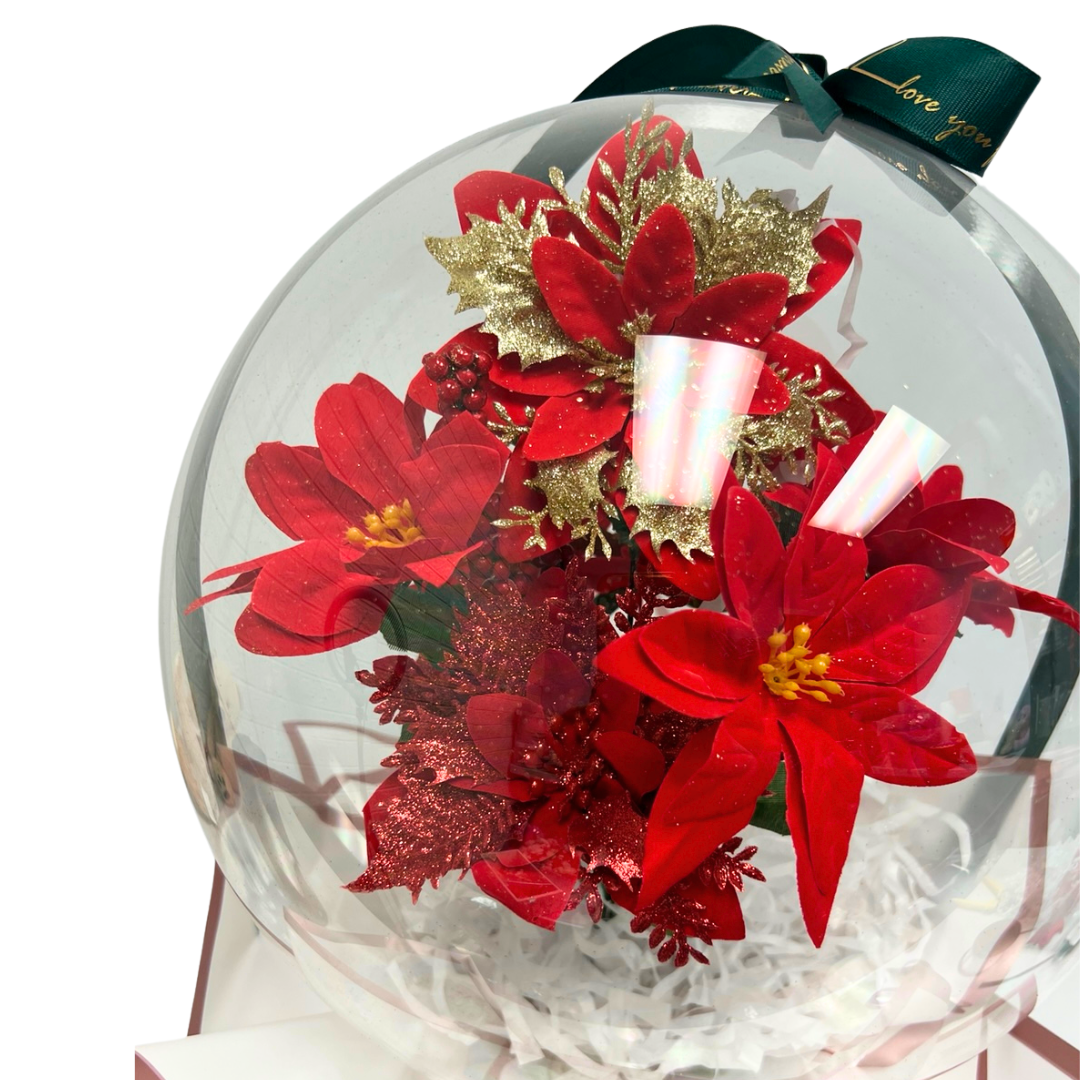 Snowglow Christmas Magic Bouquet Close up