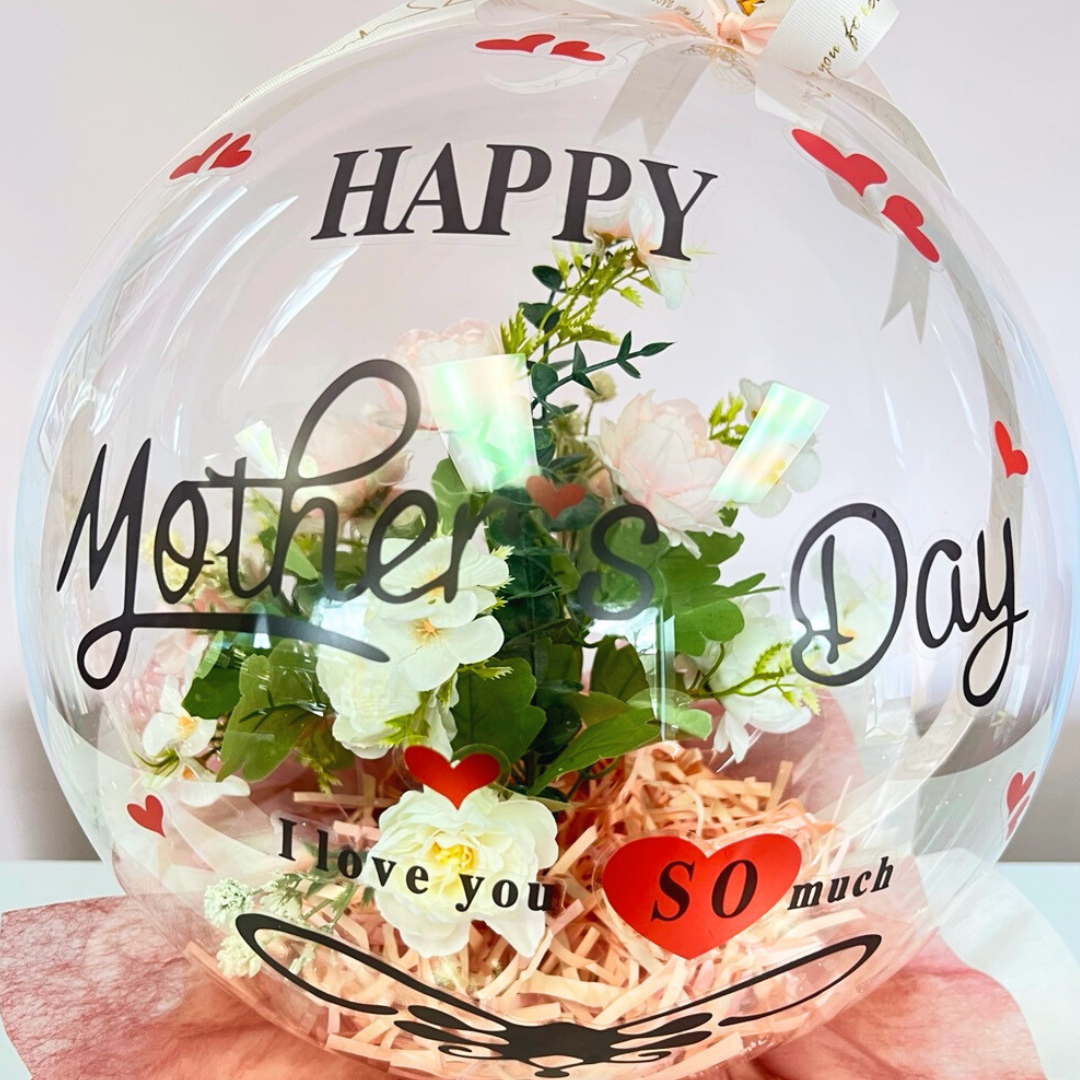 Timeless Grace Balloon Bouquet Pink Closeup